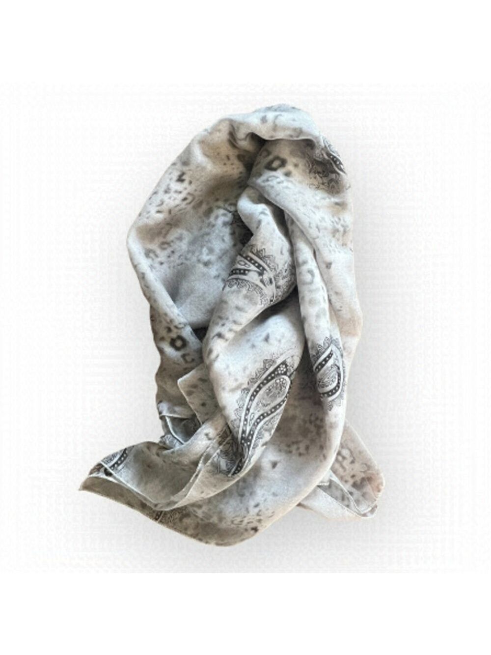 New grey poly scarf